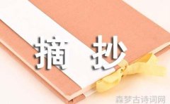 摘自星光泉水